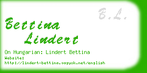 bettina lindert business card